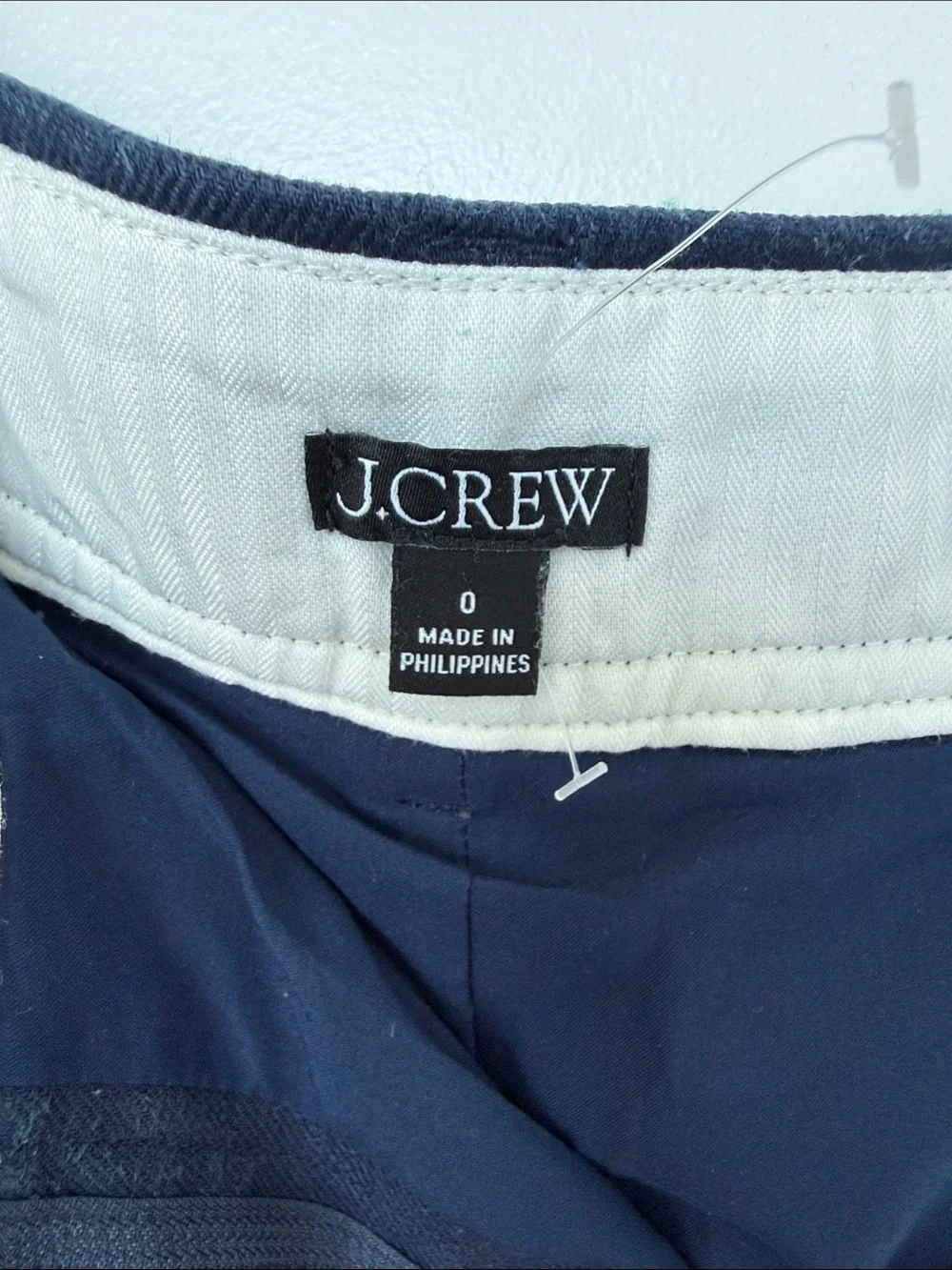J. Crew Navy Pleated High-Rise Cotton Shorts